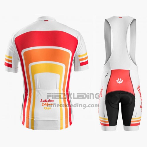 2016 Fietskleding Trek Bontrager Rood en Wit Korte Mouwen en Koersbroek